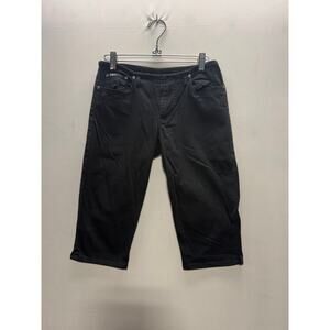 Black Cropped Pants Size 3 Stretch Capris Jeans Mid-Rise Casual Women's Pants